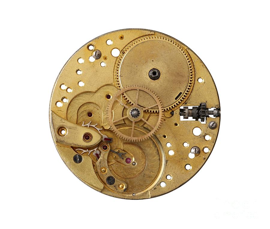 Dismantled clockwork mechanism Photograph by Michal Boubin