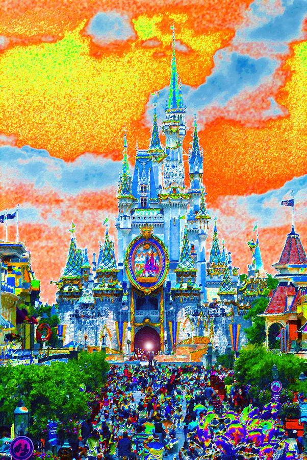 Landscape Painting - Disney at Fifty by David Lee Thompson