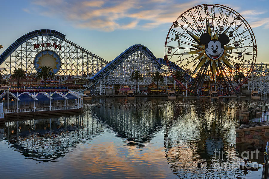 Disney California Adventure Reflections Photograph by Eddie Yerkish