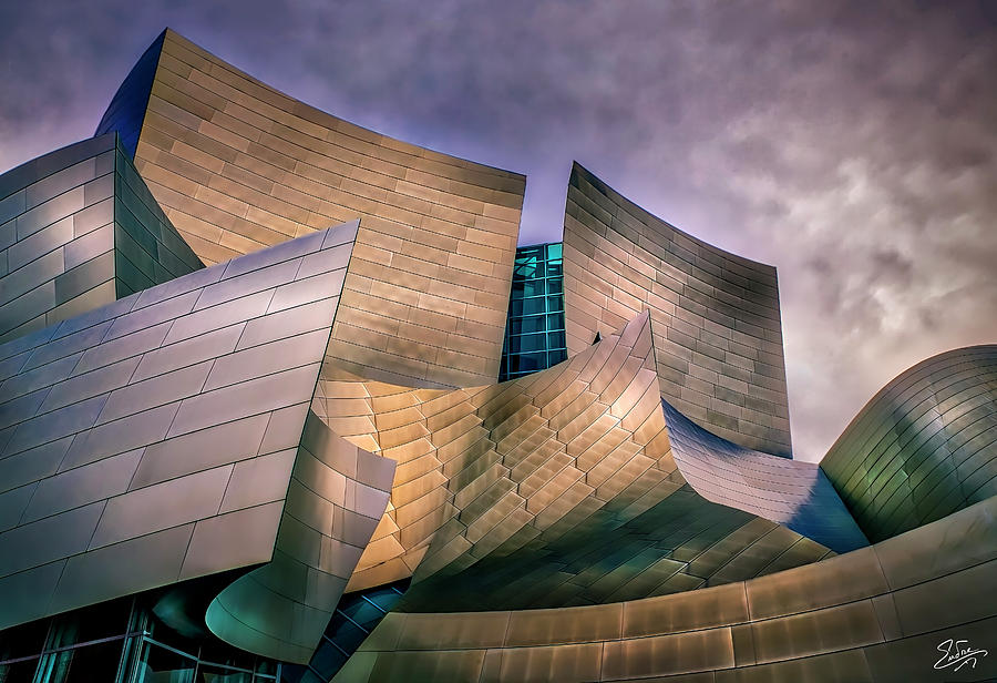 Disney Concert Hall At Dusk Photograph by Endre Balogh