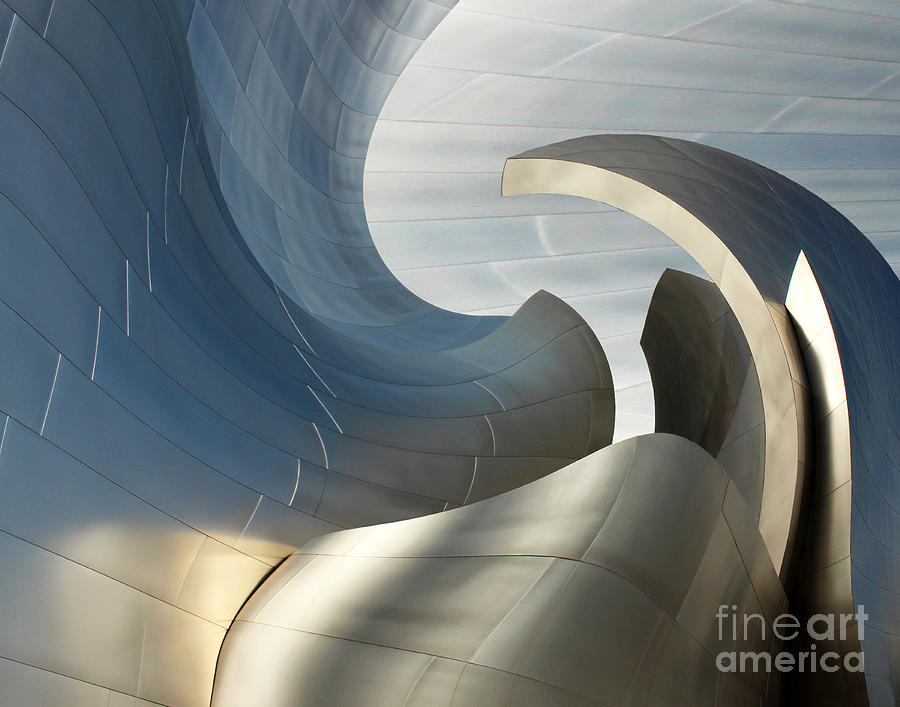 Disney Concert Hall Swirl Photograph by Cheryl Del Toro