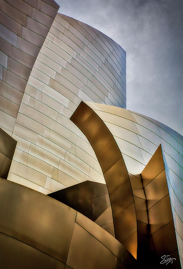 Disney Hall Abstract 3 Photograph by Endre Balogh