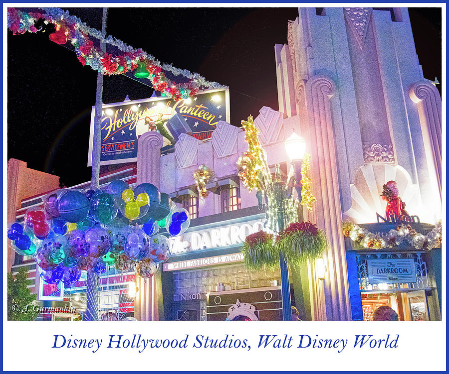 Disney Hollywood Studios at Night Photograph by A Macarthur Gurmankin