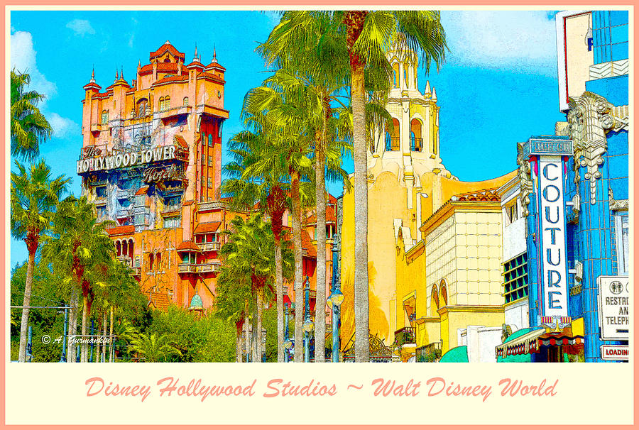 Disney Hollywood Studios Walt Disney World Digital Art by A Macarthur Gurmankin