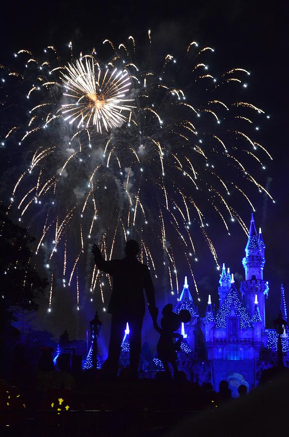 Disneyland by Fireworks Photograph by Alex King