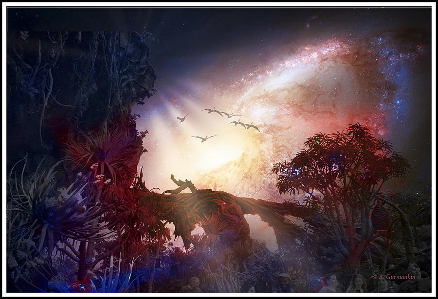 Disney Pandora Fantasy Starry Night Digital Art by A Macarthur Gurmankin