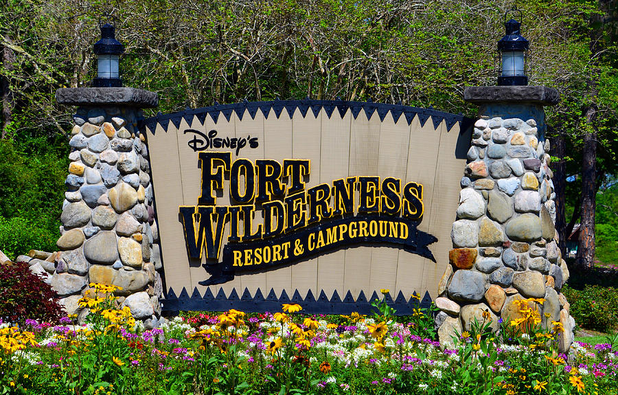 Disney Wilderness sign Painting by David Lee Thompson