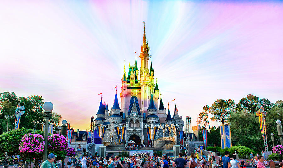 Disney World Castle PA Prismatic Photograph by Thomas Woolworth