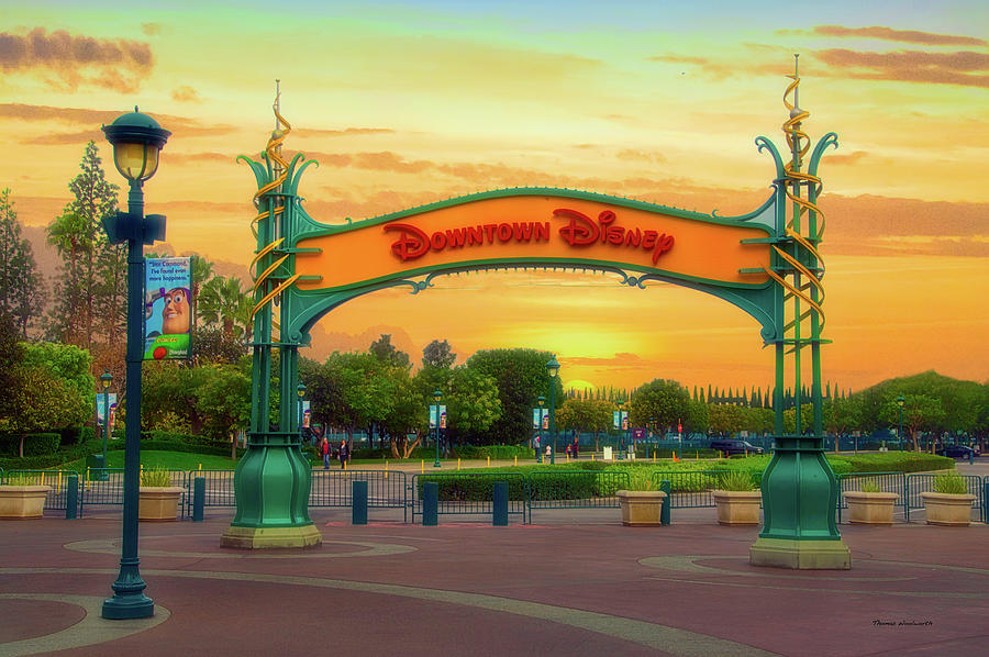 Castle Photograph - Disneyland Downtown Disney Signage 02 by Thomas Woolworth