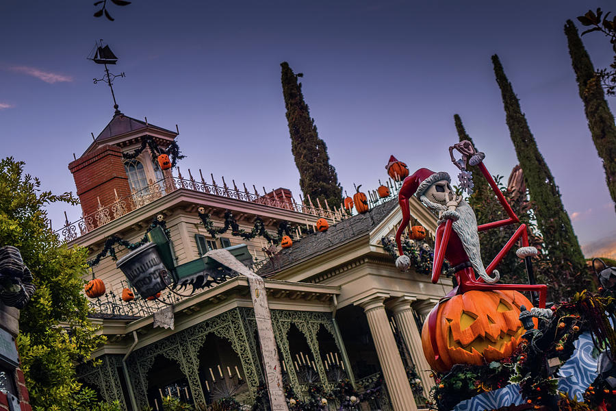 Disneyland Haunted Mansion At Halloween Photograph By Melissa Pleasant 