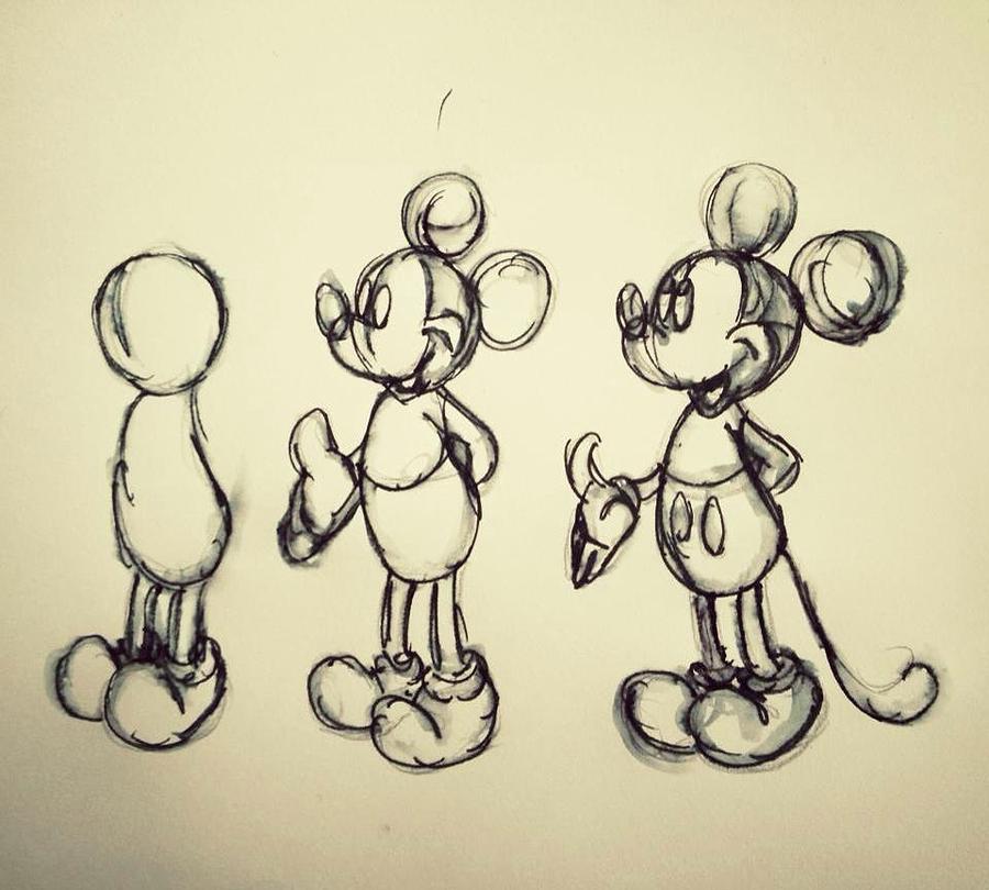 Disney's Mickey Mouse Drawing by Ruth Lord | Fine Art America