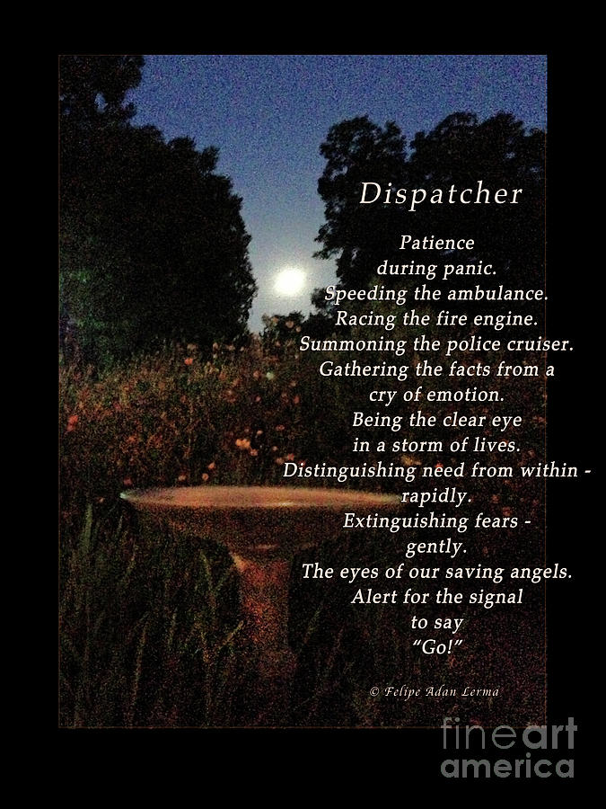 Dispatcher Photograph - Dispatcher by Felipe Adan Lerma Dispatcher Photograph - Dispatcher by Felipe Adan Lerma