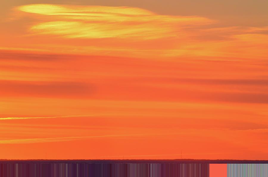 Distant Cell Towers At Sunrise Two Digital Art by Lyle Crump