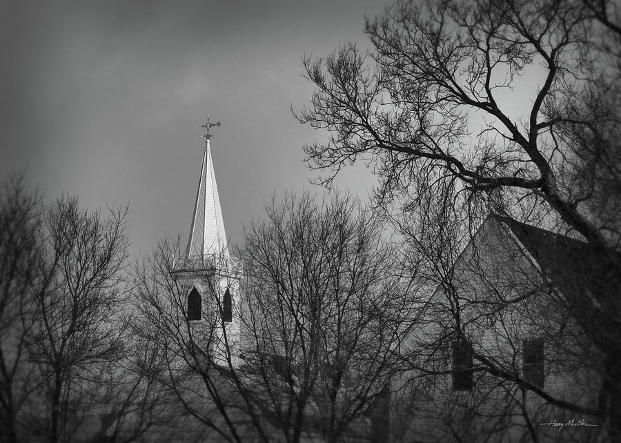 Distant Church Photograph by Harry Moulton