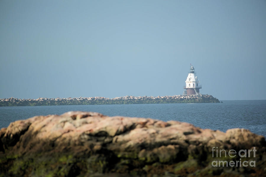 Distant Lighthouse Photograph by Karol Livote