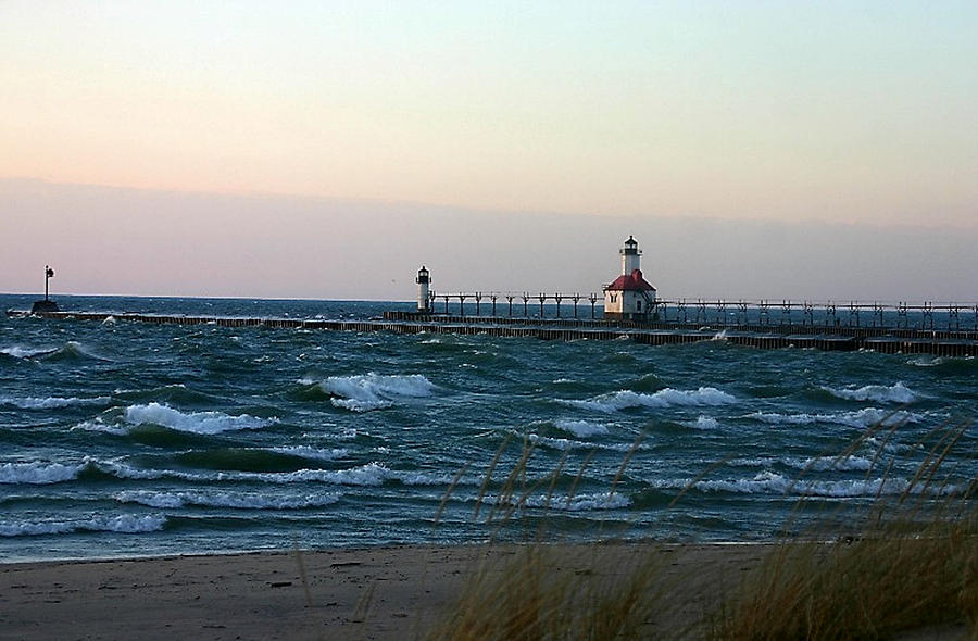 Distant Lighthouse Photograph by Vincent Duis | Fine Art America