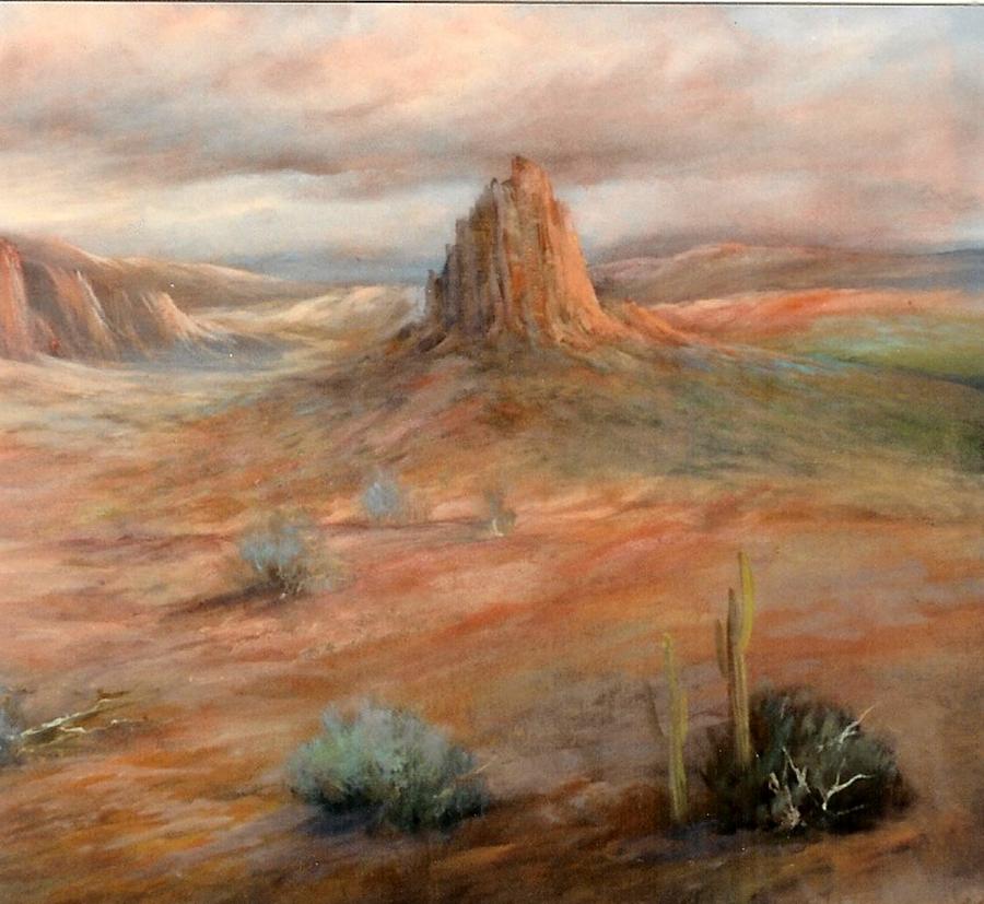 Distant Monument Painting by Sally Seago