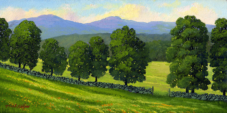 Distant Mountains Painting by Frank Wilson