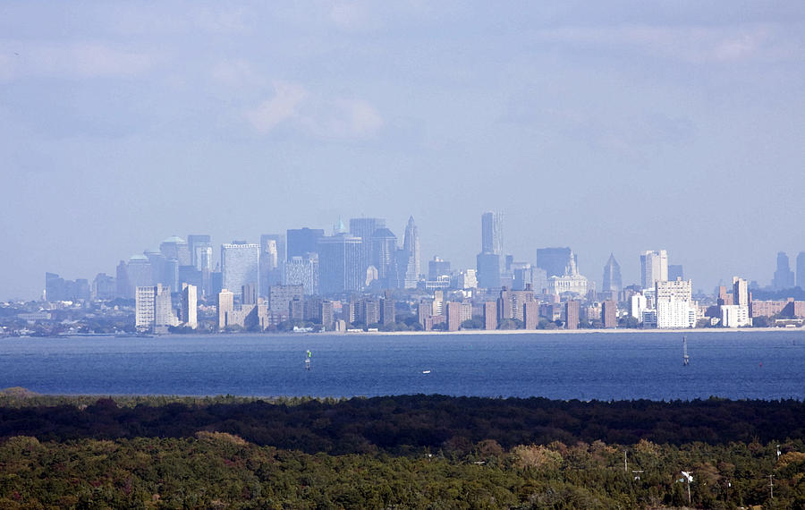 Distant NYC Skyline Photograph by Mary Haber
