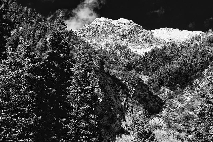 Distant Peaks in Black And White  Photograph by Buck Buchanan