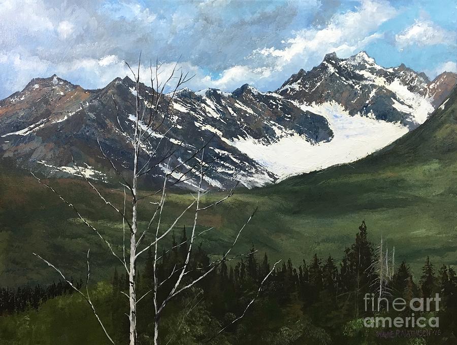 Alaska Painting - Distant Range, Alaska by Wayne Mathisen Alaska Painting - Distant Range, Alaska by Wayne Mathisen