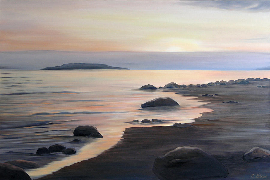 Distant Shore Painting by Cynthia Blair