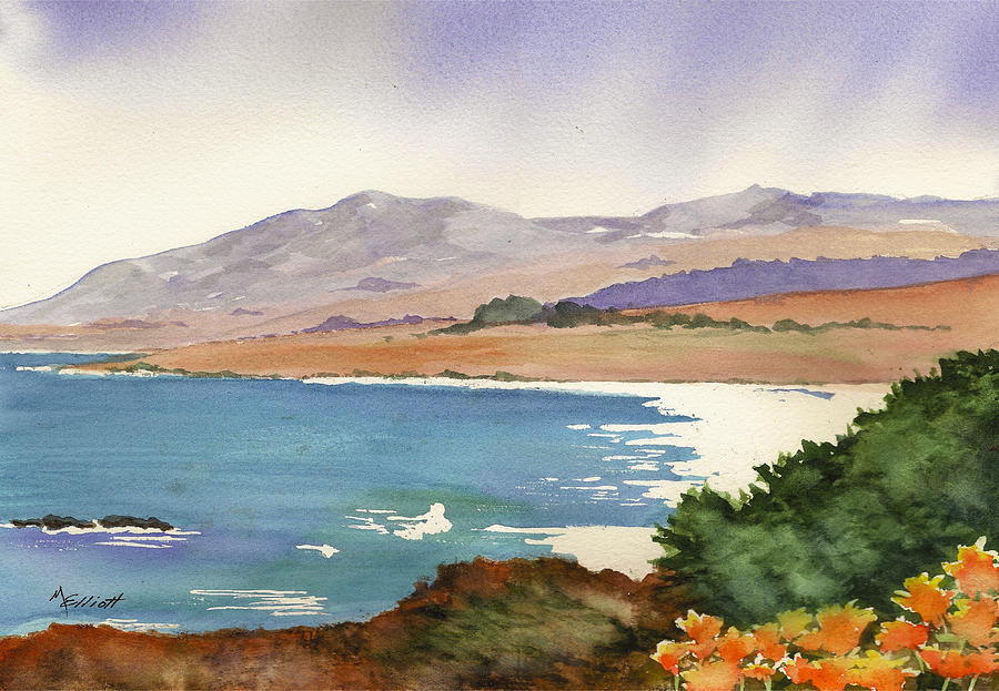 Landscape Painting - Distant Shore by Marsha Elliott