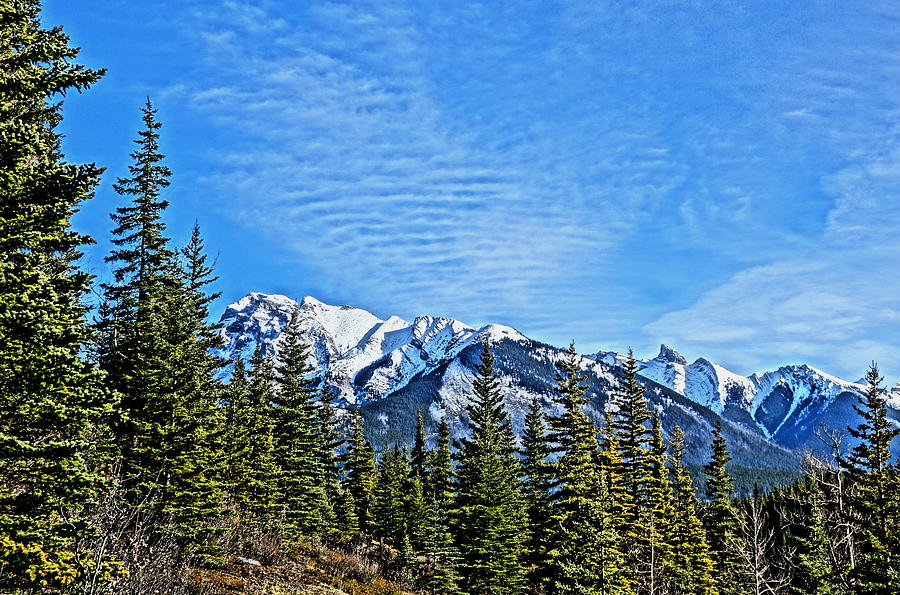 Distant Snowy Peaks Photograph by Greg Hammond