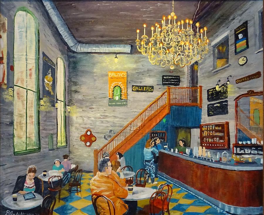 Distllery Coffee Shop Painting by Brent Arlitt