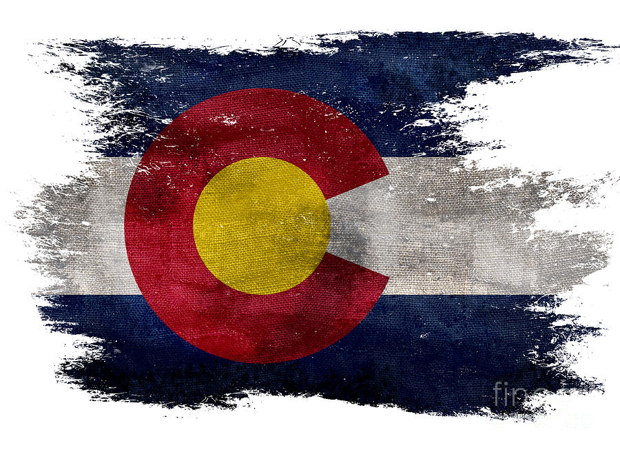Distressed Colorado Flag Photograph by Jon Neidert