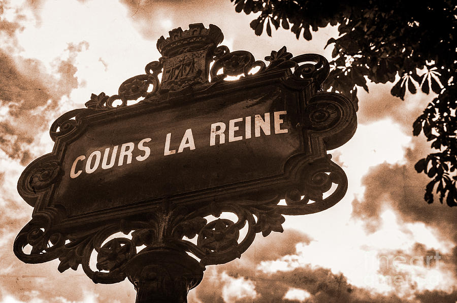 Distressed Parisian Street Sign Photograph by Paul Warburton