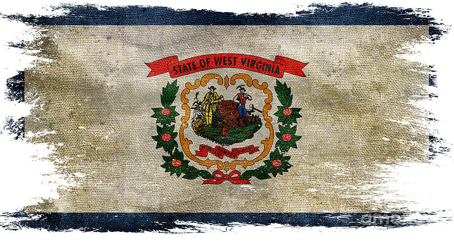 Distressed West Virginia Flag Photograph by Jon Neidert