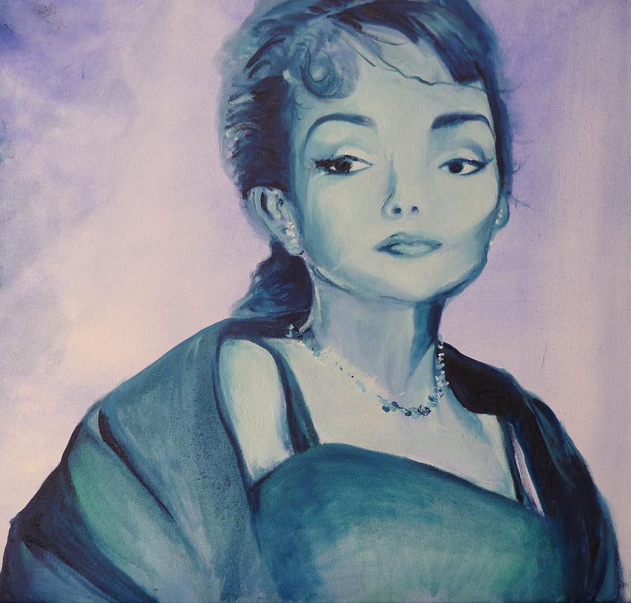 DIVA I Maria Callas  Painting by Lizzy Forrester