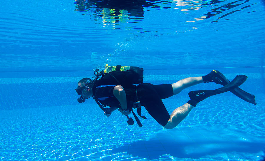 Diver Underwater Photograph by Roy Pedersen