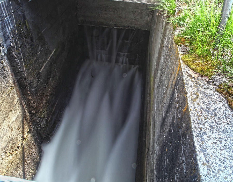 Diversion Dam Chute Photograph by Paul Budge - Fine Art America