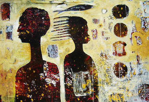 Divided Attention Painting by Ronex Ahimbisibwe