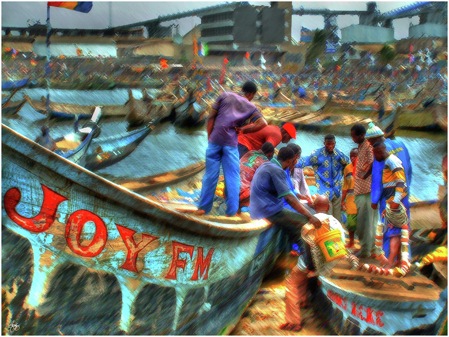 Dividing the Catch Photograph by Wayne King