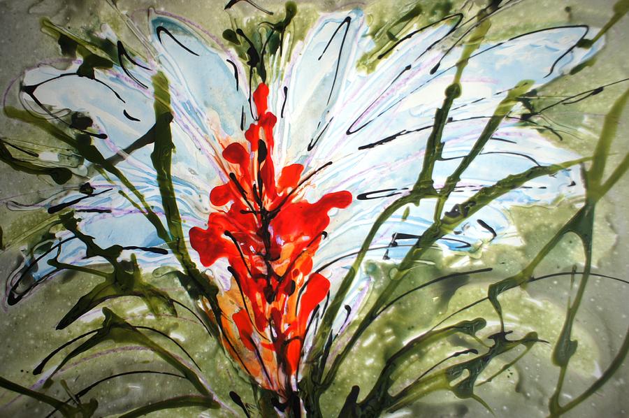 Flower Painting - Divine Blooms-21514 by Baljit Chadha