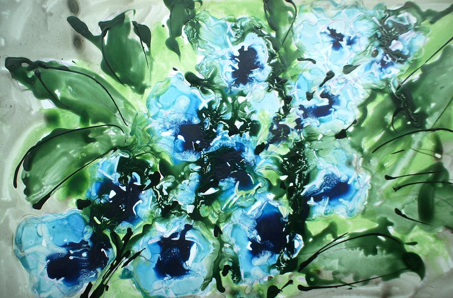 Divine Blooms-21932 Painting by Baljit Chadha