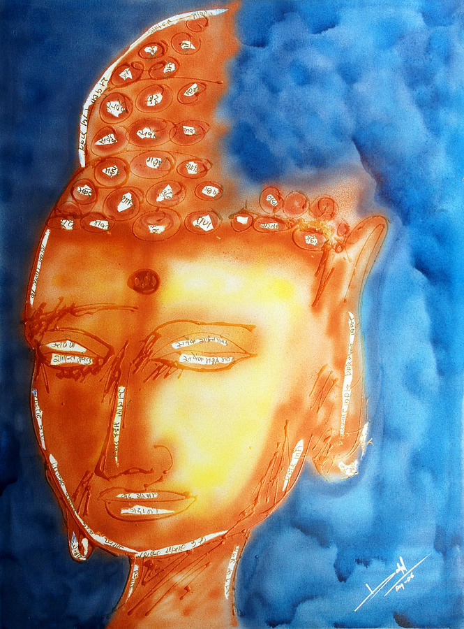 Divine Budha Painting by Baljit Chadha