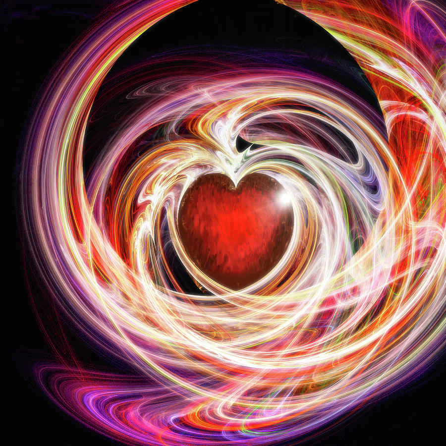 Abstract Digital Art - Divine Love by Michael Durst