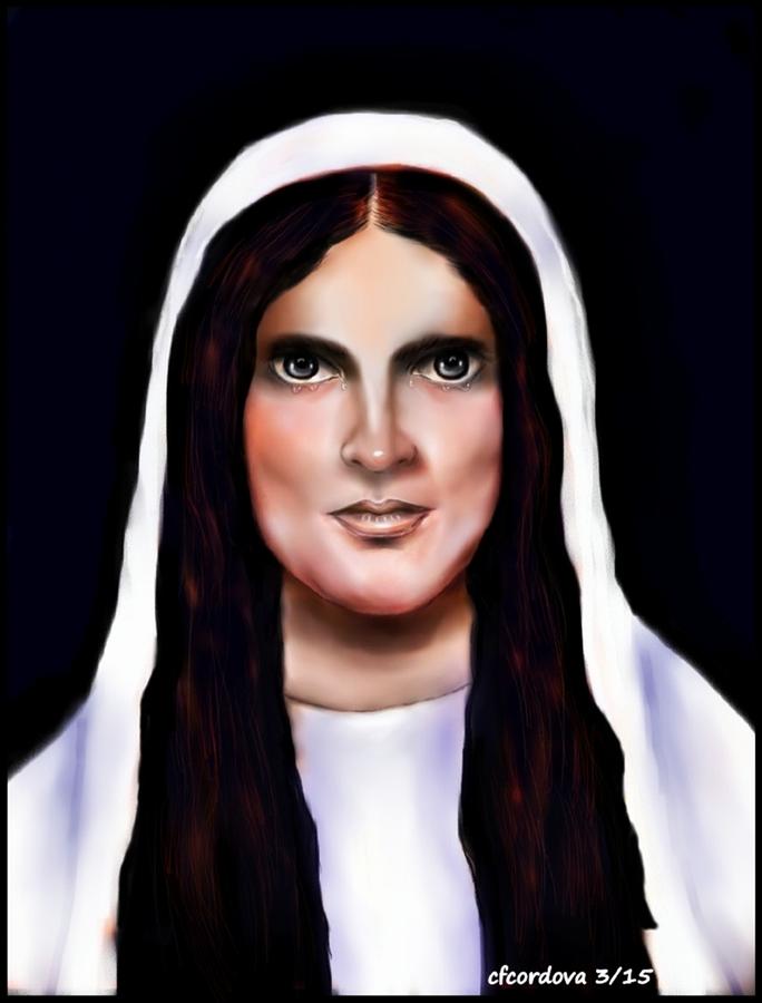 Divine Mary Digital Art by Carmen Cordova