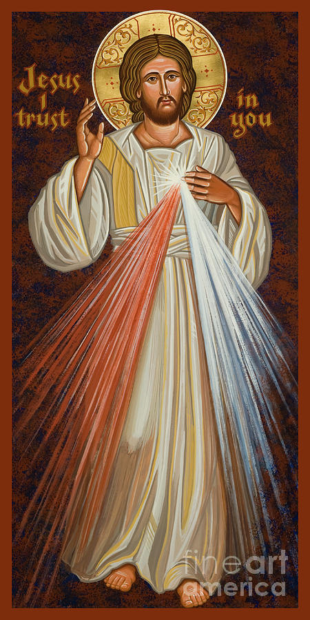 Divine Mercy - JCDVM Painting by Joan Cole