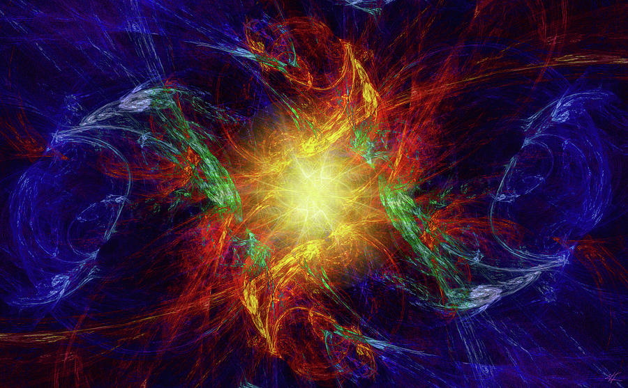Abstract Digital Art - Divine Moment by Kenneth Armand Johnson