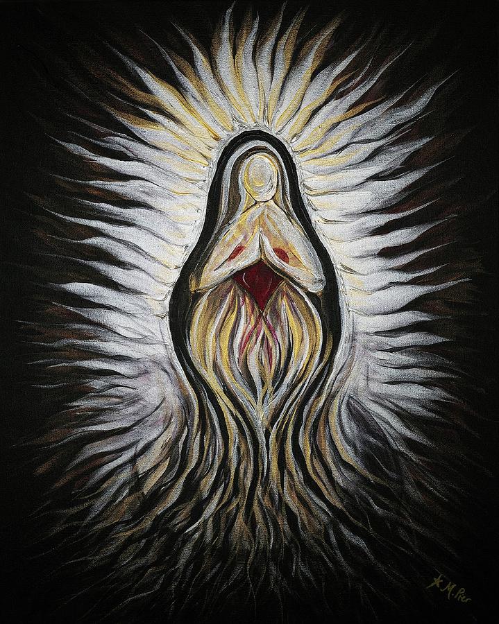 Divine Mother Milagro Painting by Michelle Pier