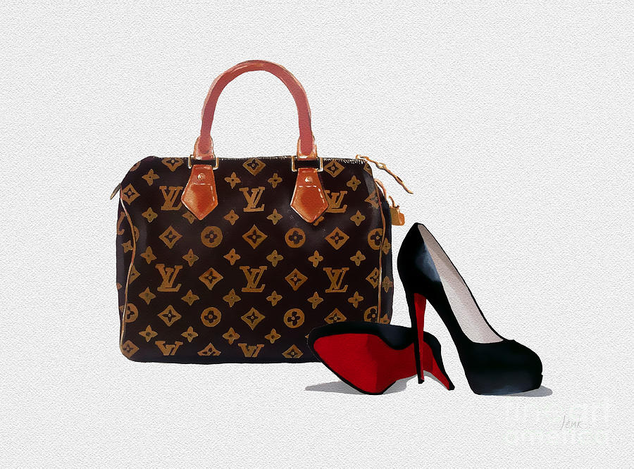 Christian Louboutin Mixed Media - Divine by My Inspiration Christian Louboutin Mixed Media - Divine by My Inspiration