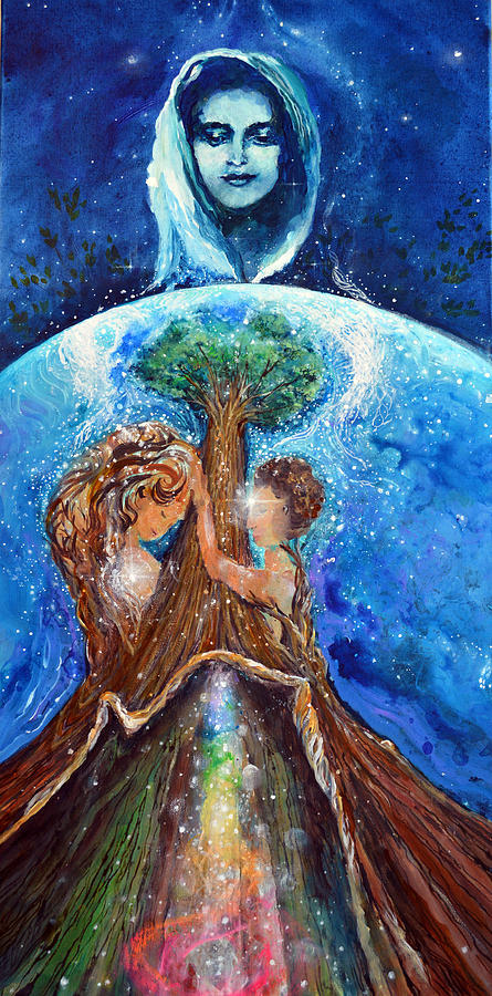 Divine Romance Tree People Painting by Ashleigh Dyan Bayer
