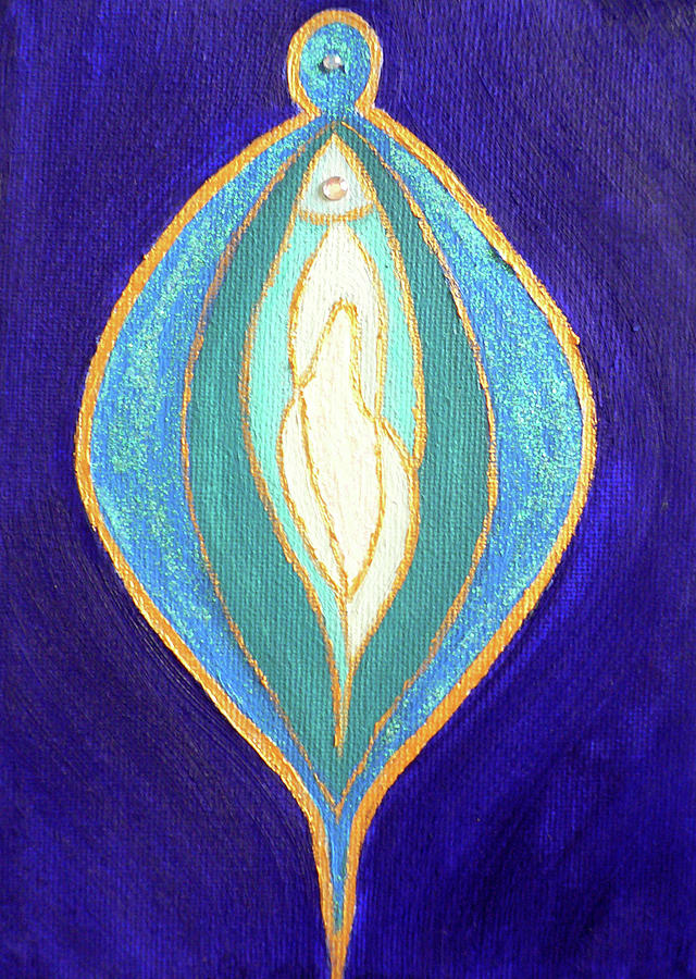Divine Source in Blue 2 Painting by Alex Florschutz