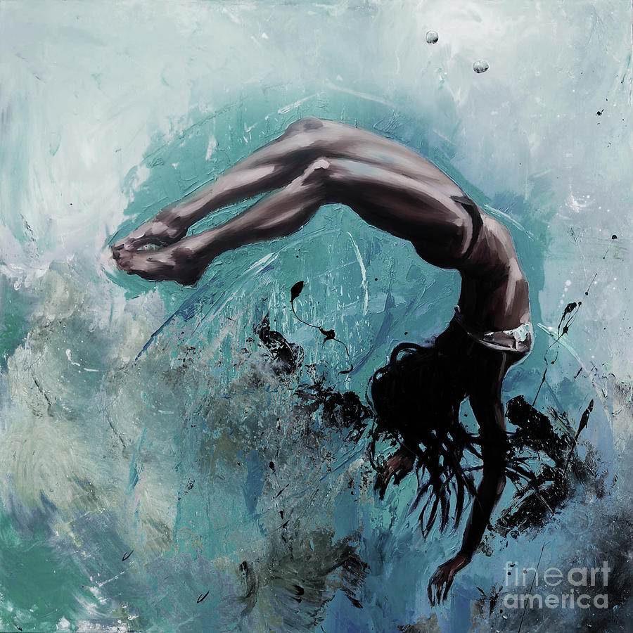 Diving in a deep  Painting by Gull G