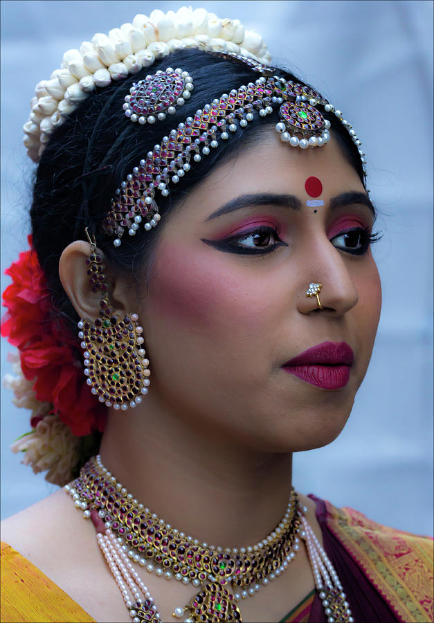 Diwali Festival NYC 2017 Female Classical Dancer Photograph by Robert Ullmann